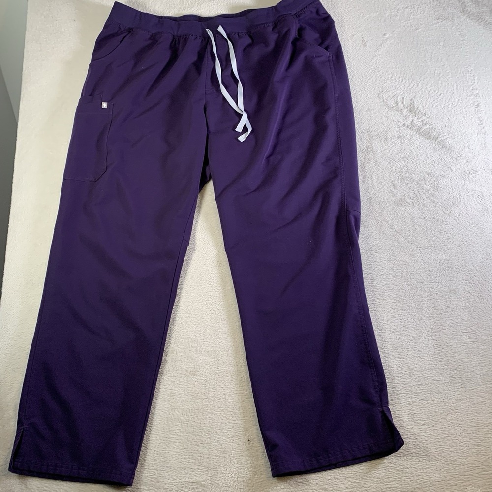 Figs Scrub Pants 4XLT Hunter Purple Kade Cargo Medical Healthcare Nursing Lot 2 - Picture 3 of 15